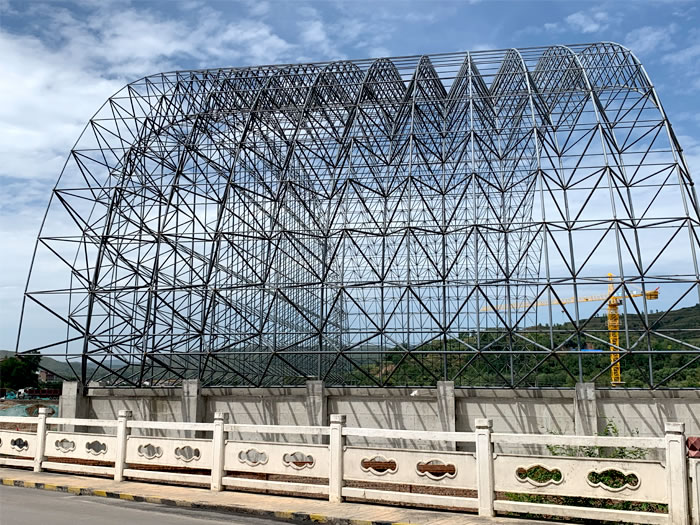 龙井山寨矿储煤棚网架